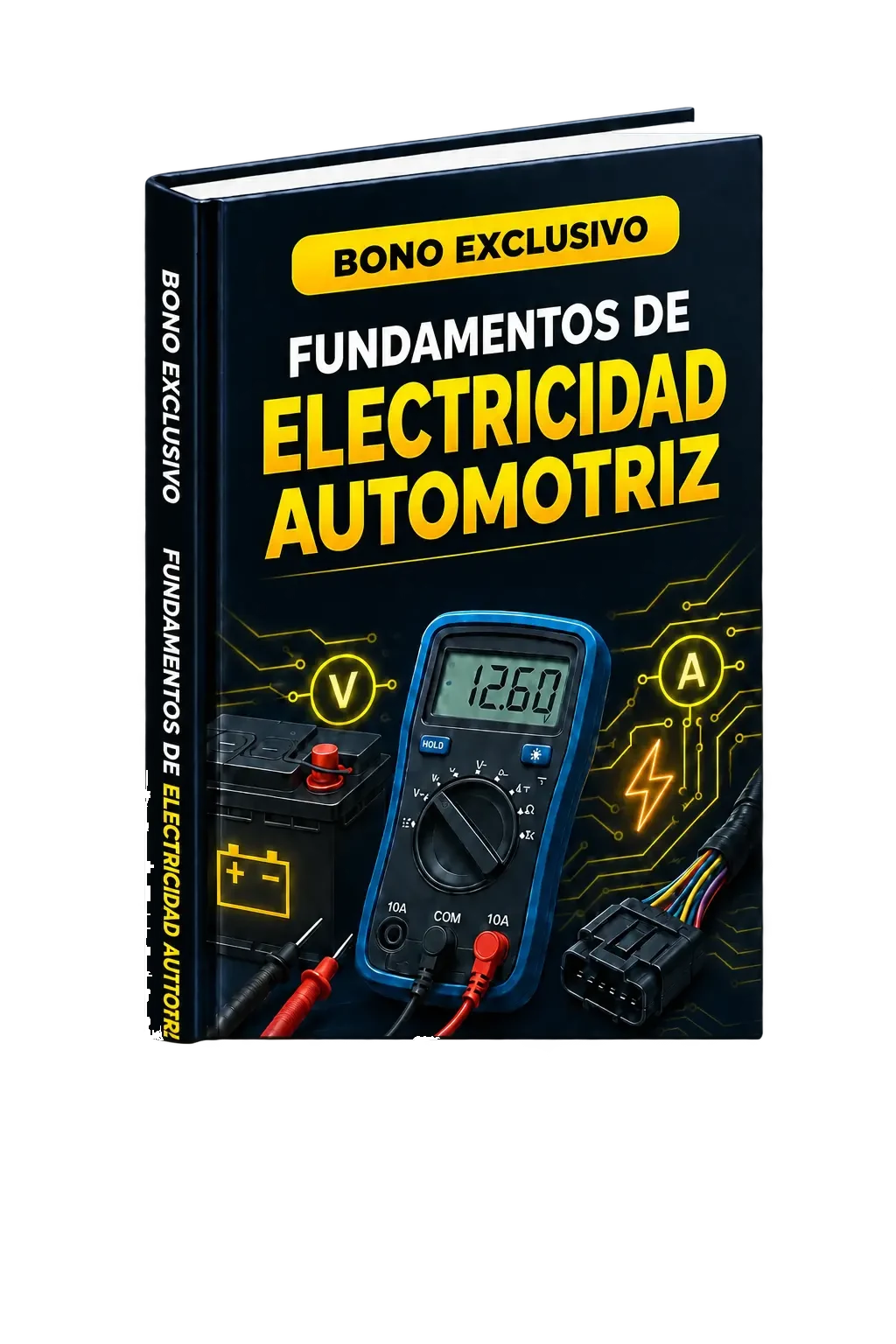 Mockup del bono Fundamentos de Electricidad Automotriz